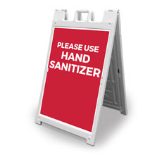 Red Use Hand Sanitizer 