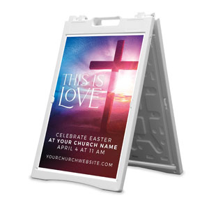 Love Easter Colors 2' x 3' Street Sign Banners