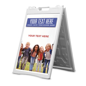 Kids Enroll Together Your Text 2' x 3' Street Sign Banners