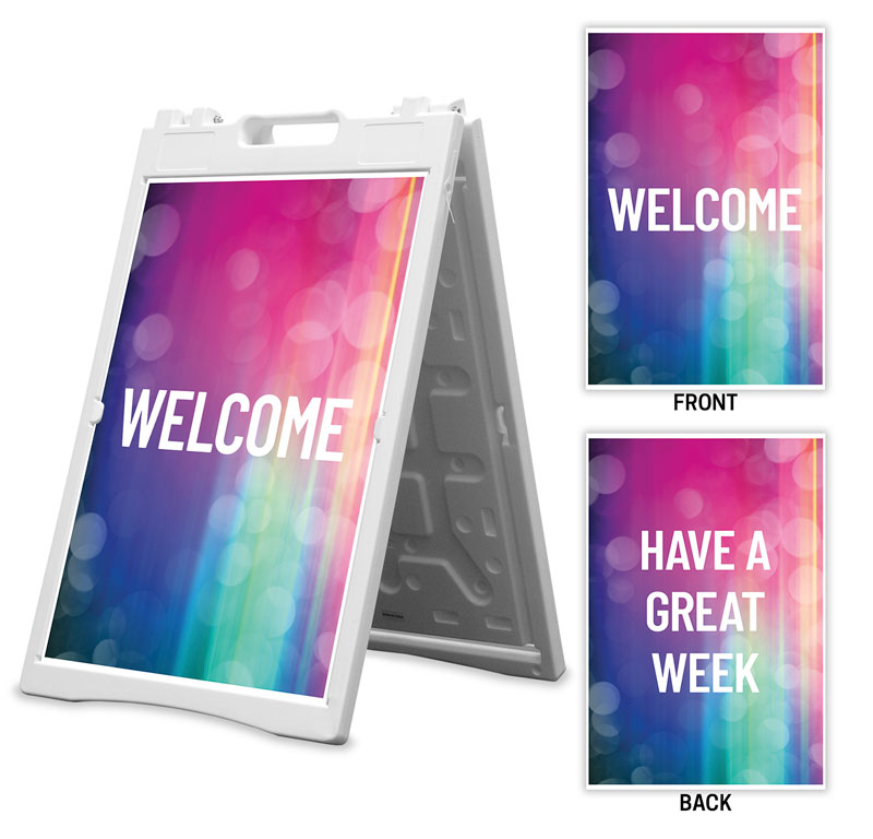 Banners, Colorful Lights Products, Colorful Lights Welcome Great Week, 2' x 3'