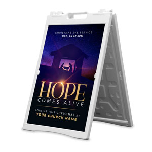 Hope Comes Alive Manger 2' x 3' Street Sign Banners
