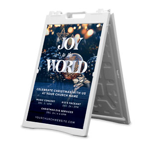 Joy To The World Christmas 2' x 3' Street Sign Banners