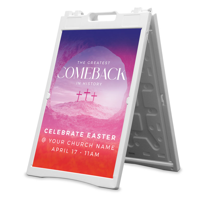 Banners, Easter, Greatest Comeback, 2' x 3'