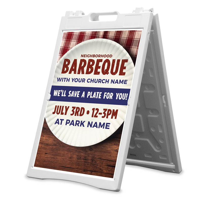 Banners, Summer - General, Barbeque Plate, 2' x 3'