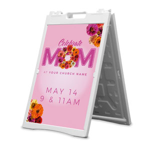 Celebrate Mom Pink 2' x 3' Street Sign Banners