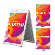 Easter Tomb Color Rays Happy Easter Welcome 