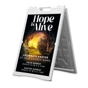 Hope Is Alive Tomb 2' x 3' Street Sign Banners