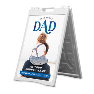 Celebrate Dad Son 2' x 3' Street Sign Banners