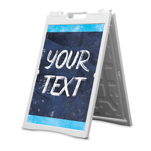 Blue Revival Your Text 2' x 3' Street Sign Banners
