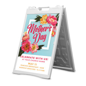 Mother's Day Floral Frame 2' x 3' Street Sign Banners