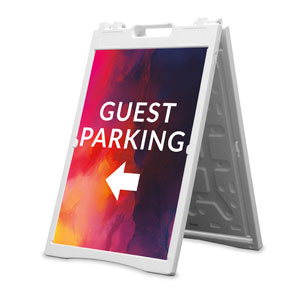 Vibrant Paint Guest Parking 2' x 3' Street Sign Banners