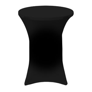 Plain Black Stretch Table Covers