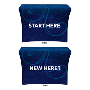 Flourish New Here Start Here Stretch Table Covers