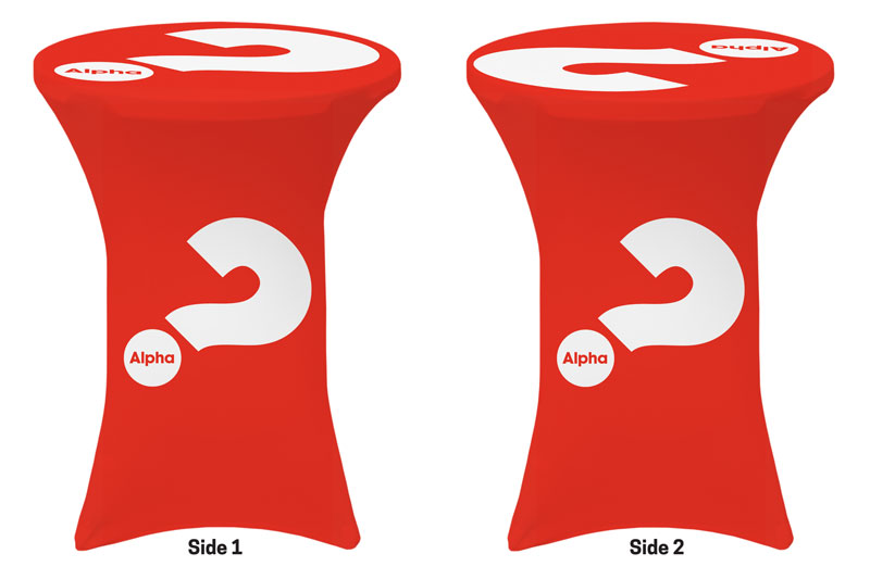 Table Covers, Alpha, Alpha Red, 43