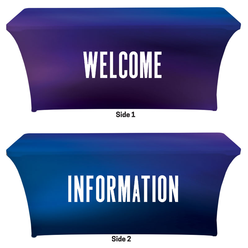 Table Covers, Welcome, Aurora Lights Welcome Information, 6'