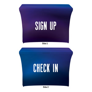 Aurora Lights Sign Up Check In Stretch Table Covers