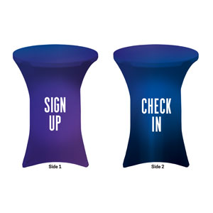 Aurora Lights Sign Up Check In Stretch Table Covers
