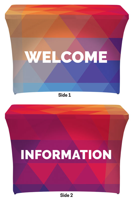 Table Covers, Geometric Bold Products, Geometric Bold Welcome Information, 2' x 4'