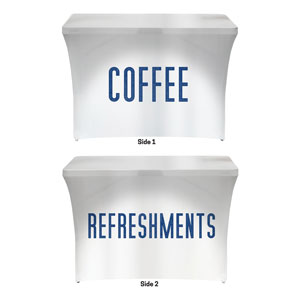 Connected Coffee Refreshments Stretch Table Covers