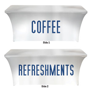 Connected Coffee Refreshments Stretch Table Covers