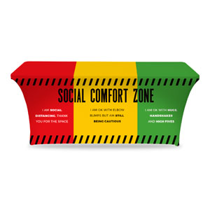 Social Comfort Zone Multicolor Stretch Table Covers