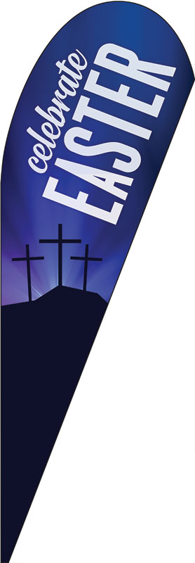 Banners, Easter, Aurora Lights Celebrate Easter, 2' x 8.5'