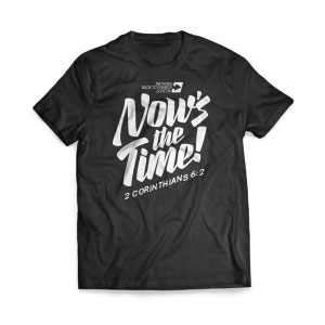 Back to Church Sunday: Nows the Time - Large Customized T-shirts