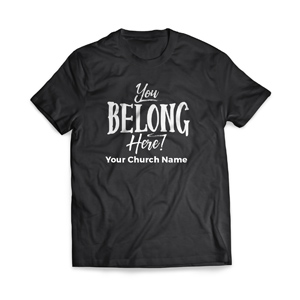 BTCS You Belong Here - Large Customized T-shirts
