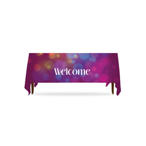 Bokeh Welcome Four-sided Table Throws