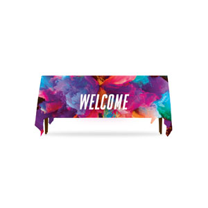 Color Smoke Welcome Four-sided Table Throws
