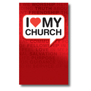 I Love My Church 3 x 5 Vinyl Banner