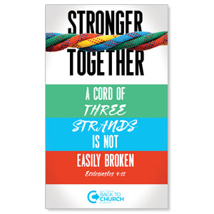 BTCS Stronger Together Scripture 3 x 5 Vinyl Banner