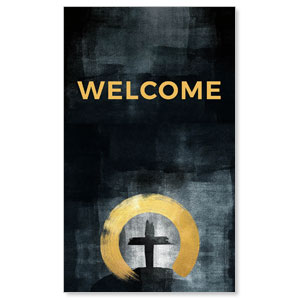 Hope Is Alive Gold Welcome 3 x 5 Vinyl Banner