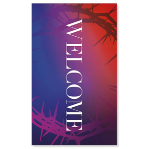 Celebrate Easter Crown Welcome 3 x 5 Vinyl Banner