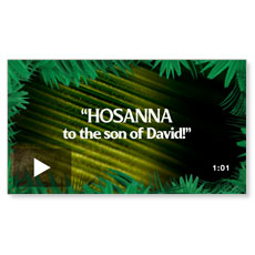 Blessed Is He Who Comes Palm Sunday Opener: Mini-Movie 