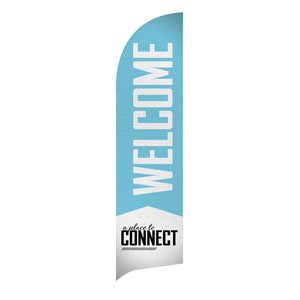 Place to Connect Welcome Flag Banner