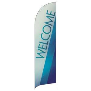 Color Rays Welcome Flag Banner Flag Banner