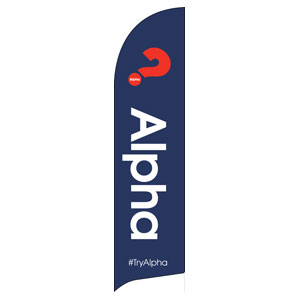 Alpha Navy Flag Banner