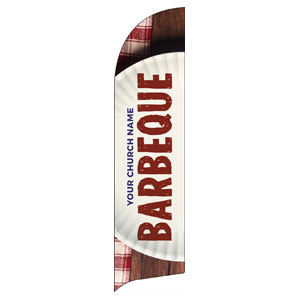 Barbeque Plate Flag Banner