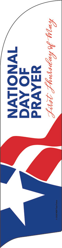 Banners, National Day of Prayer, National Day of Prayer Logo, 2' x 8.5'