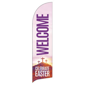 Easter Crosses Events Flag Banner