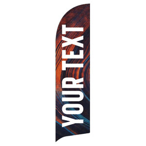 Curved Lines Your Text Flag Banner