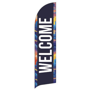 Easter Colorful Clouds Flag Banner