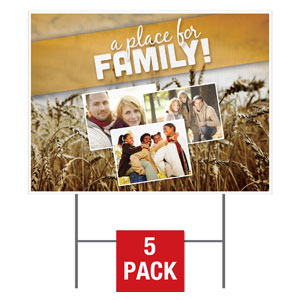 A Place for Family Fall Yard Signs - Stock 1-sided