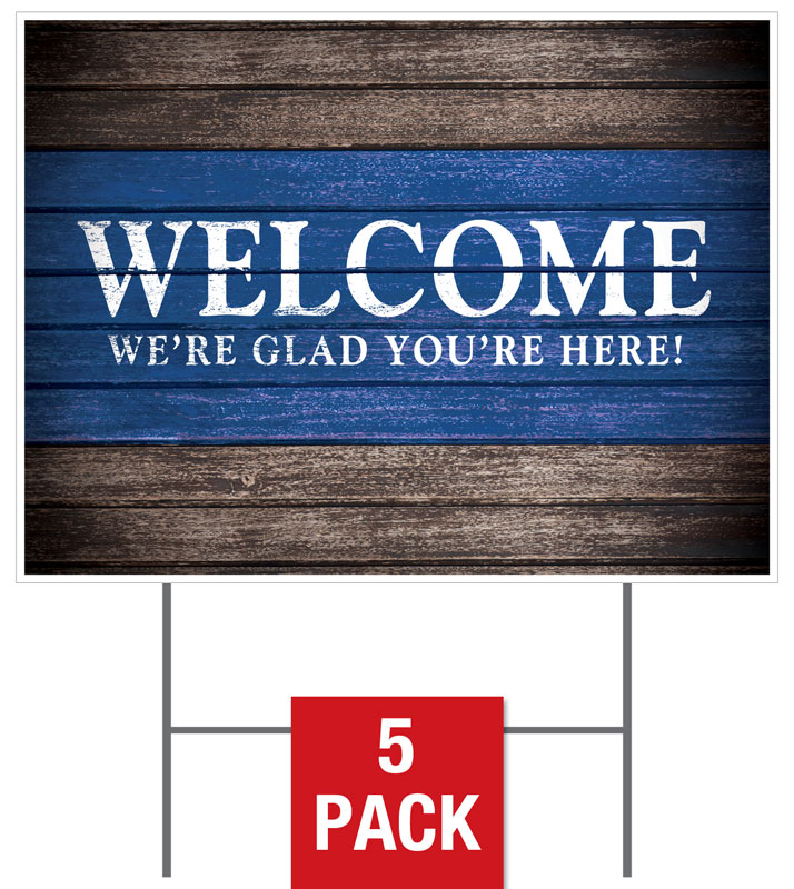 Yard Signs, Welcome, Rustic Charm Welcome Stock Yard Sign , 18 x 24
