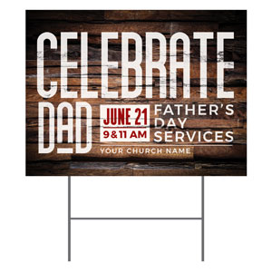 Dimensional Wood Father's Day 18"x24" YardSigns