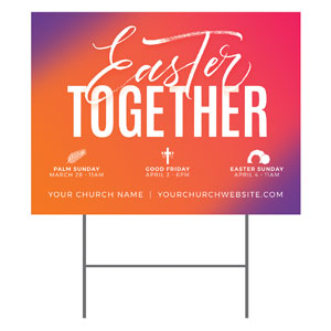Easter Together Hues YardSigns