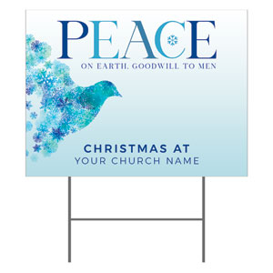Peace on Earth Dove YardSigns