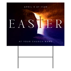 Easter Open Tomb YardSigns