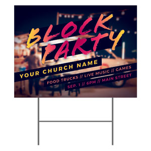 Block Party 18"x24" YardSigns